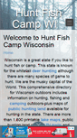 Mobile Screenshot of huntfishcampwisconsin.com